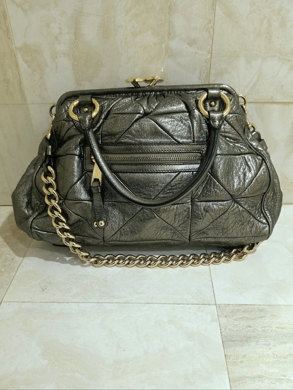 Iconic Metallic Marc Jacobs STAM bag